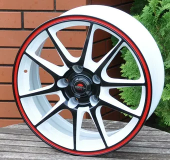 Model15 Bíly+ Redline ALU KOLA  16 5x112 ET33 ET33
