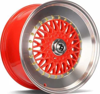 RC 79R ČERVENÁ SLOŽENÍ ALU KOLA 17 5x112/5x114,3 Kia Hyundai Nissan Mazda Honda VW Audi Skoda.